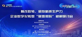 务本咨询 关于举办2024年厦门市中小企业服务月系列活动之 “智改数转，释放新质生产力”——企业数字化转型 “急难愁盼”破解研讨会的通知